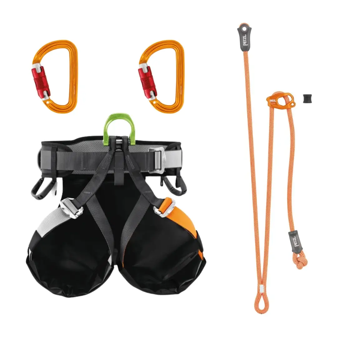 Arnés Petzl + Cabos Anclaje oferta material barranquismo pack cabos y arnés de barrancos Arnés Petzl + Cabos Anclaje oferta material barranquismo pack cabos y arnés de barrancos