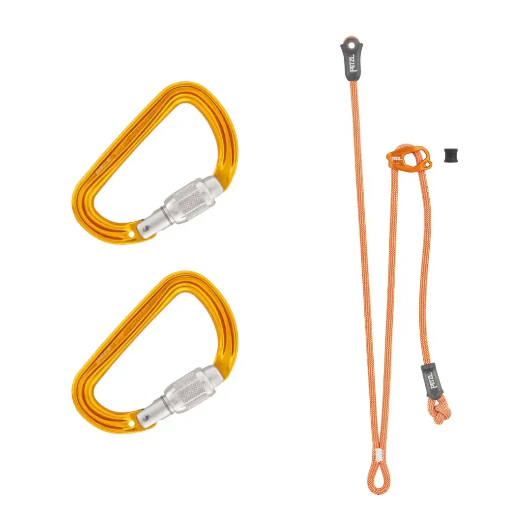 Cabos Regulables + Mosquetones petzl oferta material de barranquismo vaga de anclaje Cabos Regulables + Mosquetones petzl oferta material de barranquismo vaga de anclaje