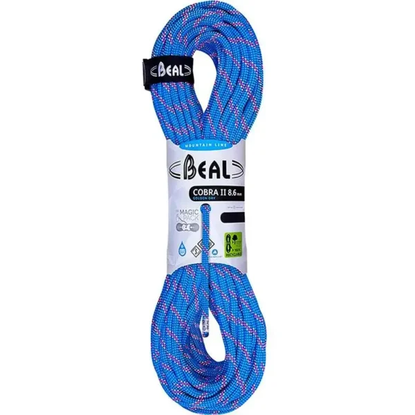 Cobra II 8.6mm Golden Dry Azul 60m cuerda de escalada