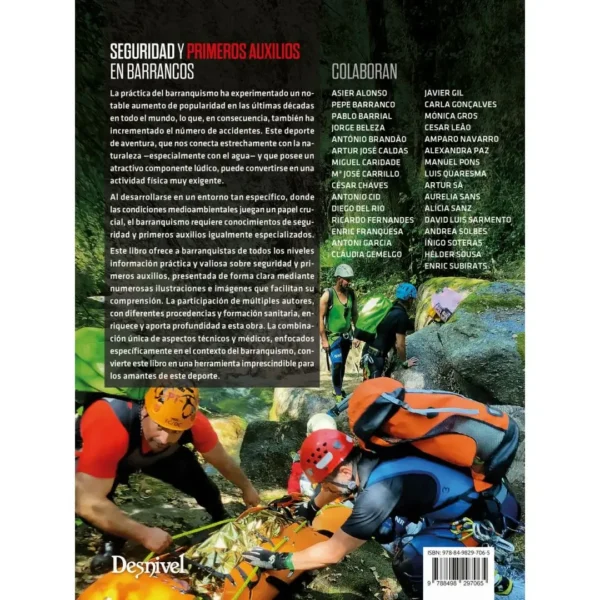 Seguridad y Primeros Auxilios en Barrancos manual libro montaña barranquismo