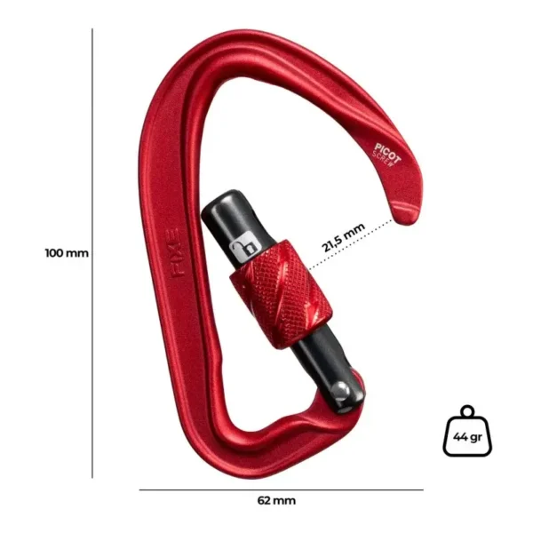 Picot Screw Fixe mosquetón escalada tipo b cierre de rosca barato