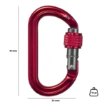 Mosquetón Auxiliar Xot Fixe rosca simetrico